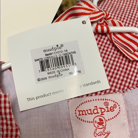 12-18 mo Mud Pie Boys Christmas Santa Outfit - Picture 6 of 6